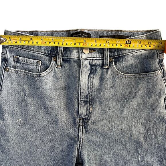 Banana Republic Premium Demin, High-Rise Slim, Womens Size size 30 - Picture 3 of 12